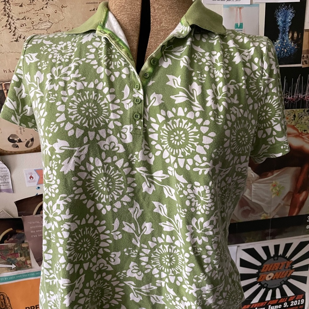 Paisley floral print polo!